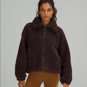 Lululemon Cinchable Fleece Zip-Up- French Press